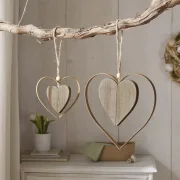 Hänger "Herz in Herz", 2er Set