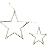 Hänger "Silberstern", 2er Set