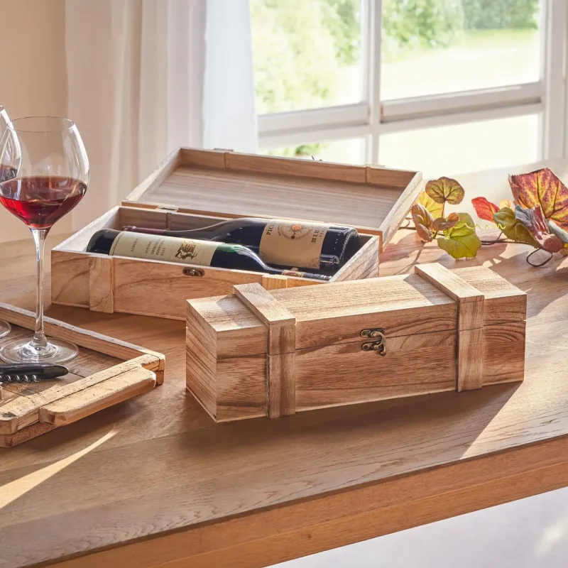 Holztruhe "Rustikal", für 1 Flasche