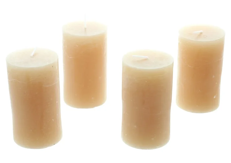 Kerze "Karamell", 4er Set