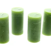 Kerze "Rustic Green", 4er Set