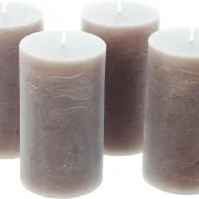 Kerze "Walnuss", 4er Set