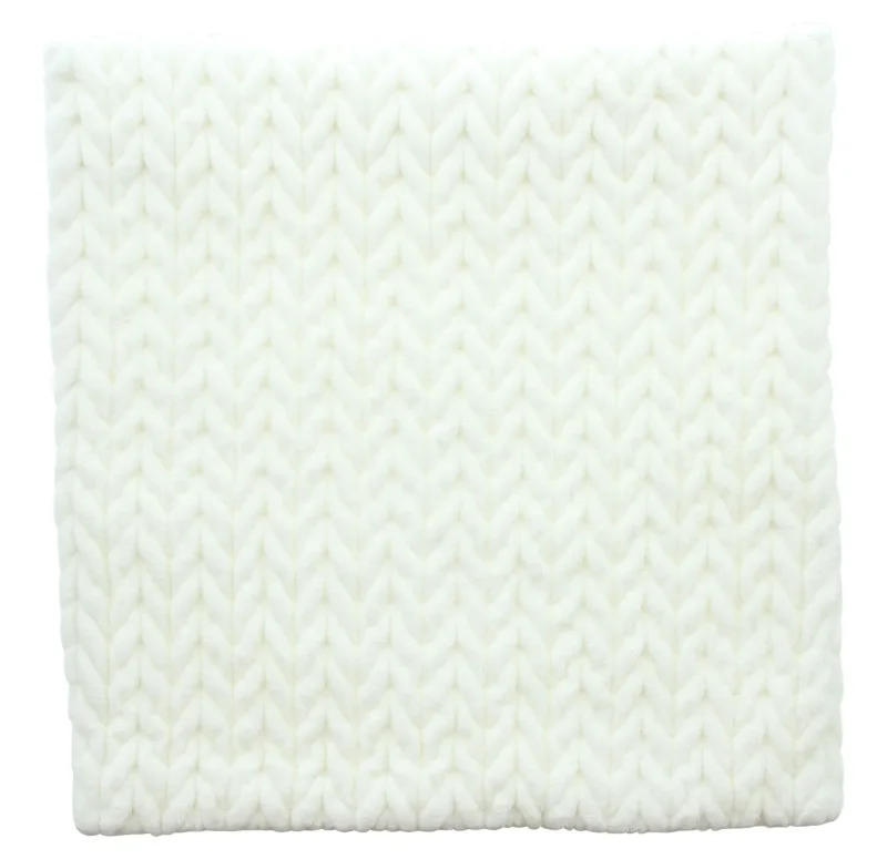 Kissenhülle "Zopfmuster", creme