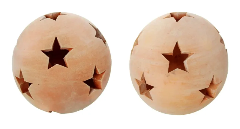 Kugel "Sterne", klein, im 2er Set