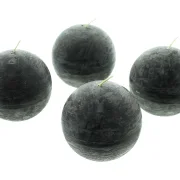 Kugelkerze "Black", 4er Set