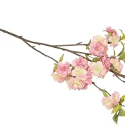 Kunstblume Kirschblütenzweig, Groß, Kunststoff, Rosa und Weiß, Höhe 98 cm
