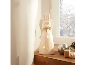 LED-Engel "Goldenes Herz"