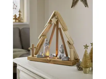 LED-Krippe "Heilige Nacht"