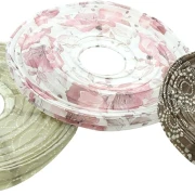 Lampion "Harmony", 3er Set, Papier, Metall Maße: 1 x Ø 30 cm, 2 x Ø 40 cm,