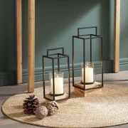 Laterne "Industrial Modern", 2er Set