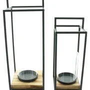 Laterne "Industrial Modern", 2er Set