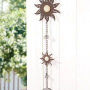 Metall-Hänger "Sonne" für Innen + Außen, Gartendeko, Wandschmuck