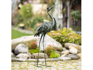 Metallvogel "Reiher"