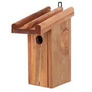 Nistkasten aus Holz mit Tür, Vogelhäuschen, Vogelhaus