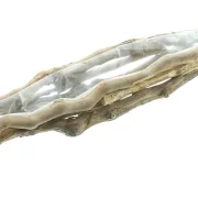 Pflanzer "Rustikal" aus Rebenholz, 70 cm lang, Tischdeko, Fensterbank, Pflanzschale, Pflanzgefäß, Gartendeko für Draußen