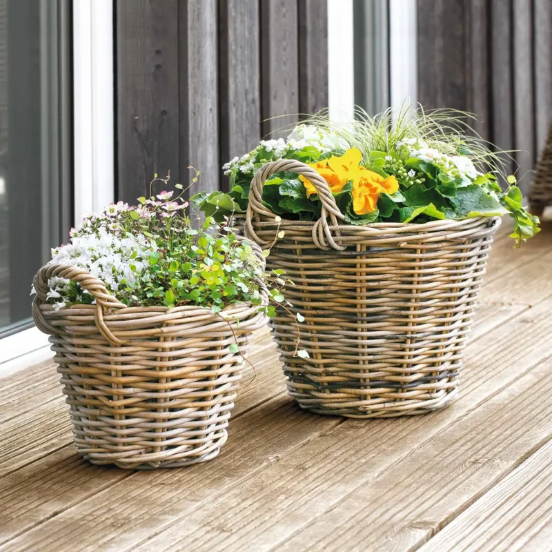 Pflanzkorb "Rattan", klein