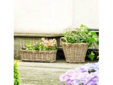 Pflanzkorb "Rattan", mittel