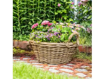 Pflanzschale "Rattan", groß