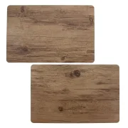 Platzmatte "Holzoptik", 2er Set