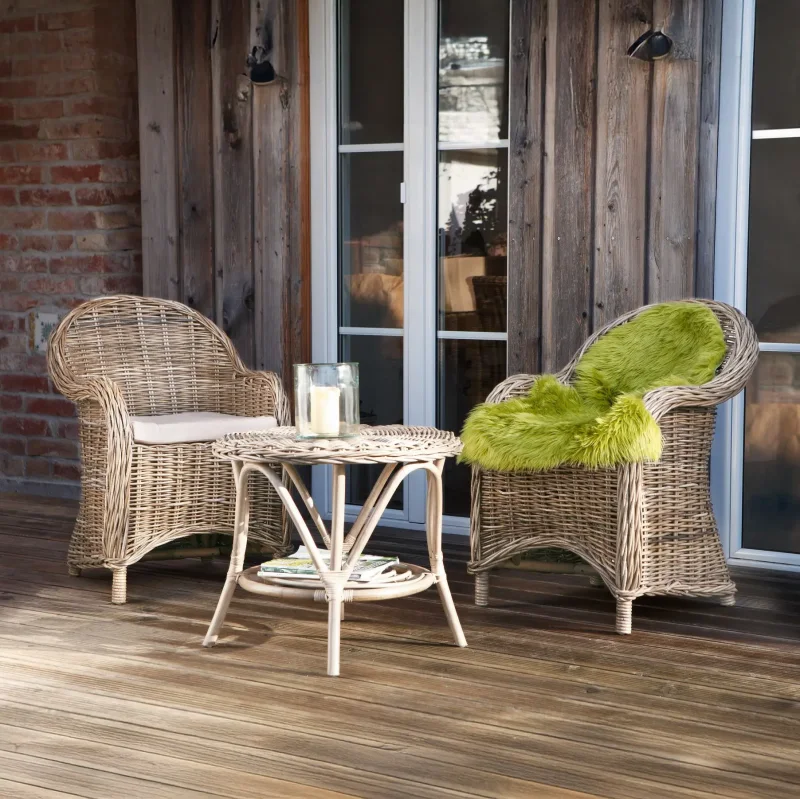 Rattantisch "Koboo Grey"