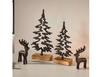 Rentier "Black", 2er Set