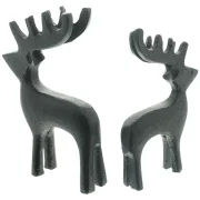 Rentier "Black", 2er Set