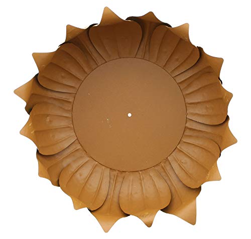 Schale "Blätter", groß  Metall in modernem Rostdesign  mit transparentem Kunststoff-Inlet, zum Bepflanzen geeignet  Maße ca.: Ø 27 x H 10 cm