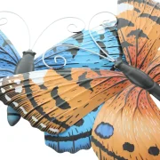 Schmetterling Blau & Orange, 2er Set, Metall Maße: 34 x 27 cm