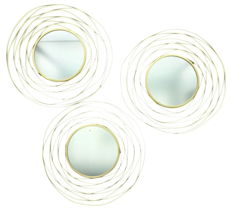 Spiegel "Gold", 3er Set