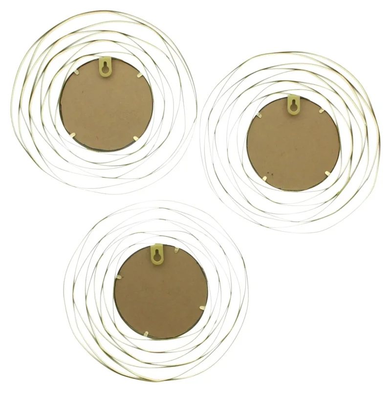 Spiegel "Gold", 3er Set