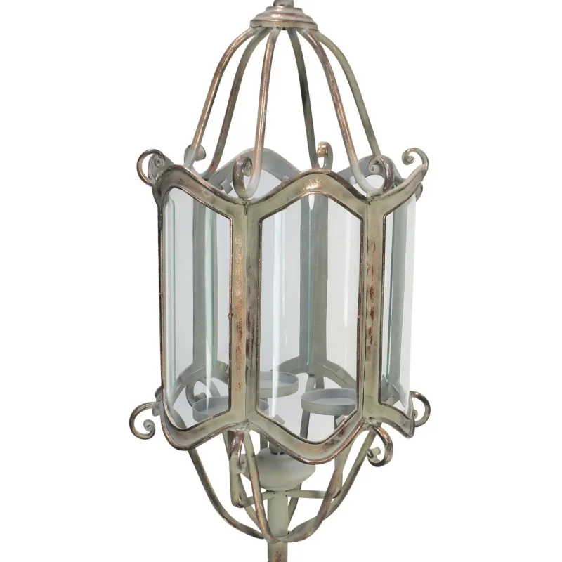 Standlaterne "Shabby-Grey"