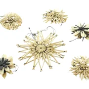 Strohsterne "Nature & Black", 18er Set