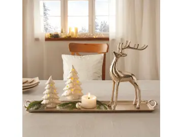 Tablett "Silberglanz", lang