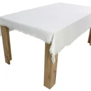 Tafeldecke Mahon, cremeweiß, Leinenoptik, 100% Baumwolle Maße: 140 x 180 cm
