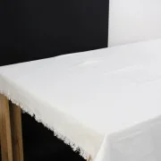 Tafeldecke Mahon, cremeweiß, Leinenoptik, 100% Baumwolle Maße: 140 x 180 cm