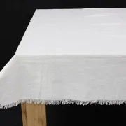Tafeldecke Mahon, cremeweiß, Leinenoptik, 100% Baumwolle Maße: 140 x 180 cm
