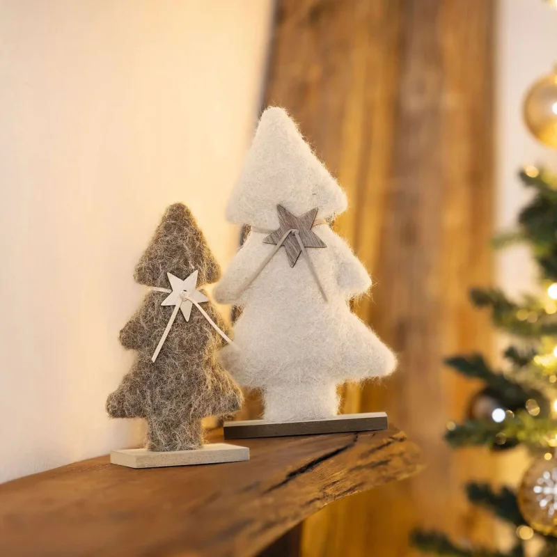 Tanne "Beige & Braun", 2er Set