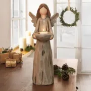 Teelichthalter "Engel mit Schale"