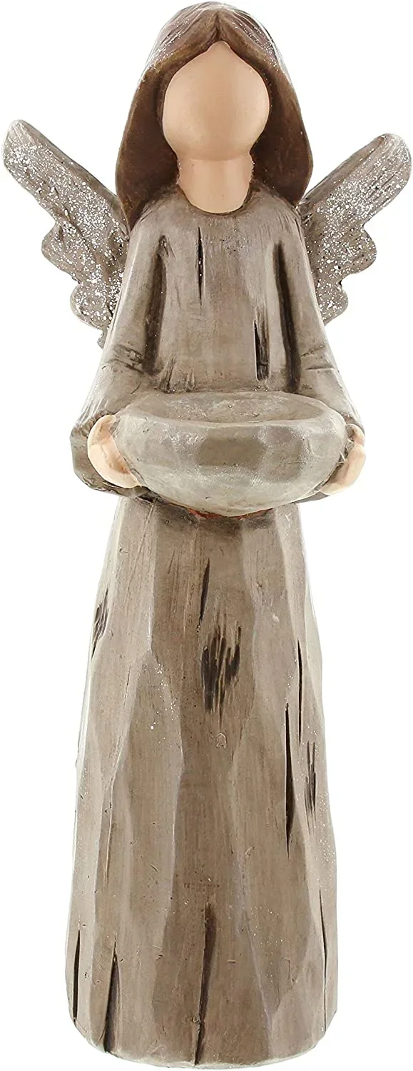 Teelichthalter "Engel mit Schale"