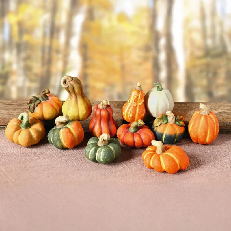 Terracotta-Kürbis, 12er Set