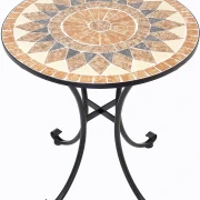 Tisch Mosaik mit Metallgestell, rund Ø70 x 76 cm