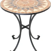 Tisch Mosaik mit Metallgestell, rund Ø70 x 76 cm