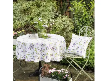 Tischdecke Olive Garden, rund, abwaschbar, wasserabweisend, 50% Baumwolle, 50% Polyester Maße: Ø 160 cm