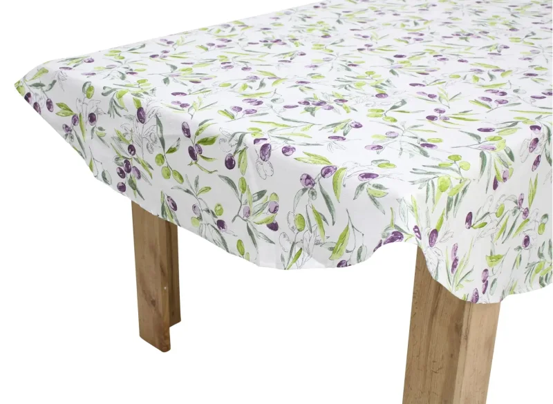 Tischdecke Olive Garden, rund, abwaschbar, wasserabweisend, 50% Baumwolle, 50% Polyester Maße: Ø 160 cm