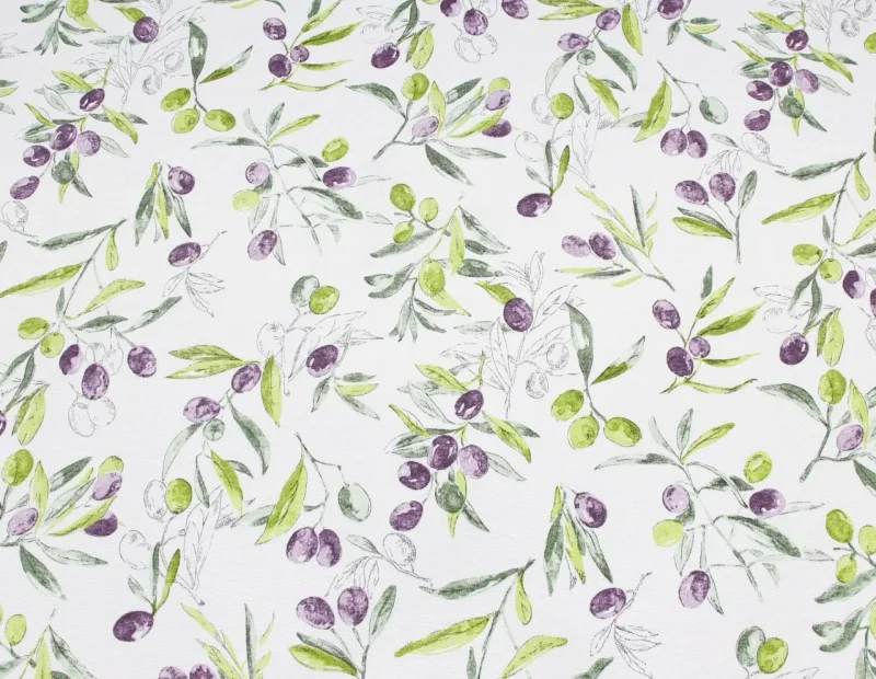 Tischdecke Olive Garden, rund, abwaschbar, wasserabweisend, 50% Baumwolle, 50% Polyester Maße: Ø 160 cm