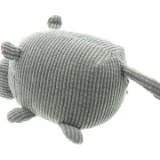 Türstopper Hippo, Schwere Sandfüllung, 100% Polyester, Grau, Cordoptik, 18 x 12 x 11 cm, 1 kg