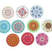 Untersetzer "Mandala", 10er Set