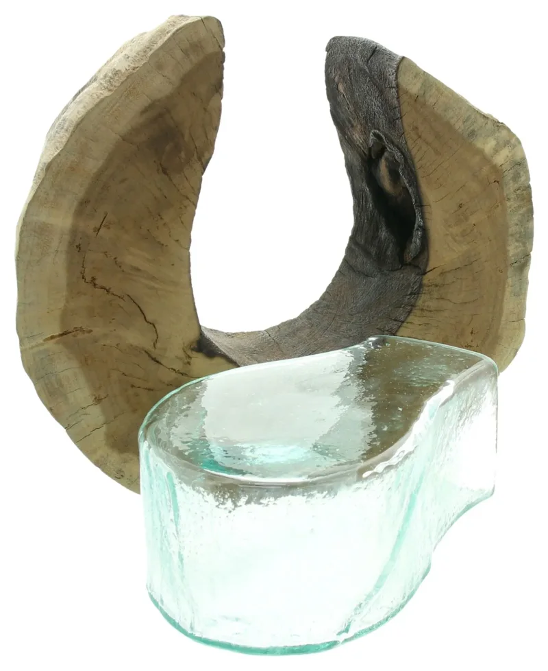 Vase "Wurzelholz", rund