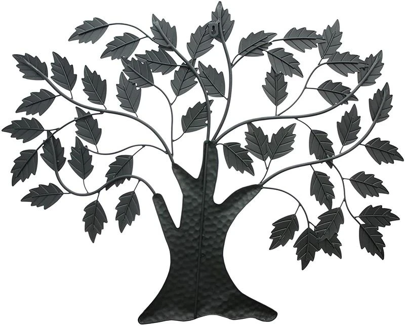 Wanddeko "Baum" aus Metall, braun, Wandschmuck, Wandbild, Metalldeko, Hänger