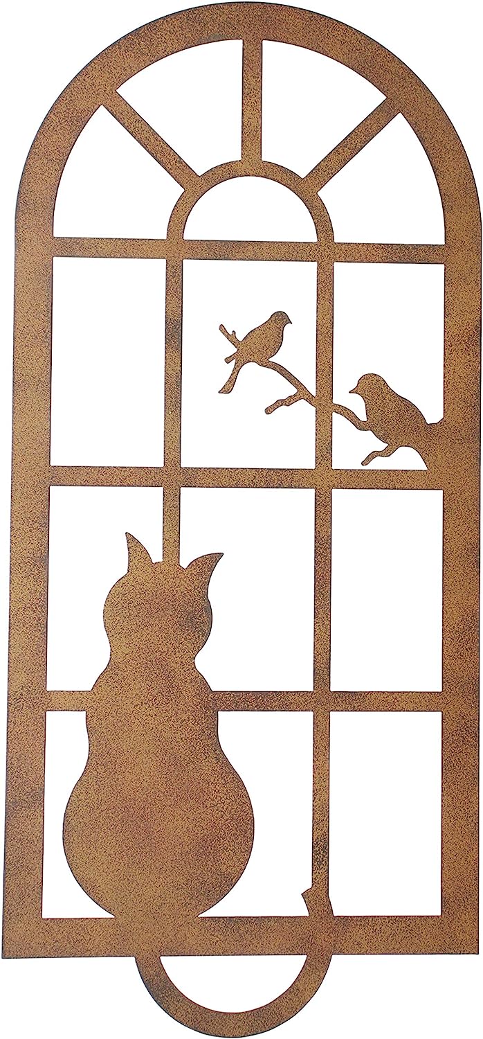 Wanddeko "Katze am Fenster"